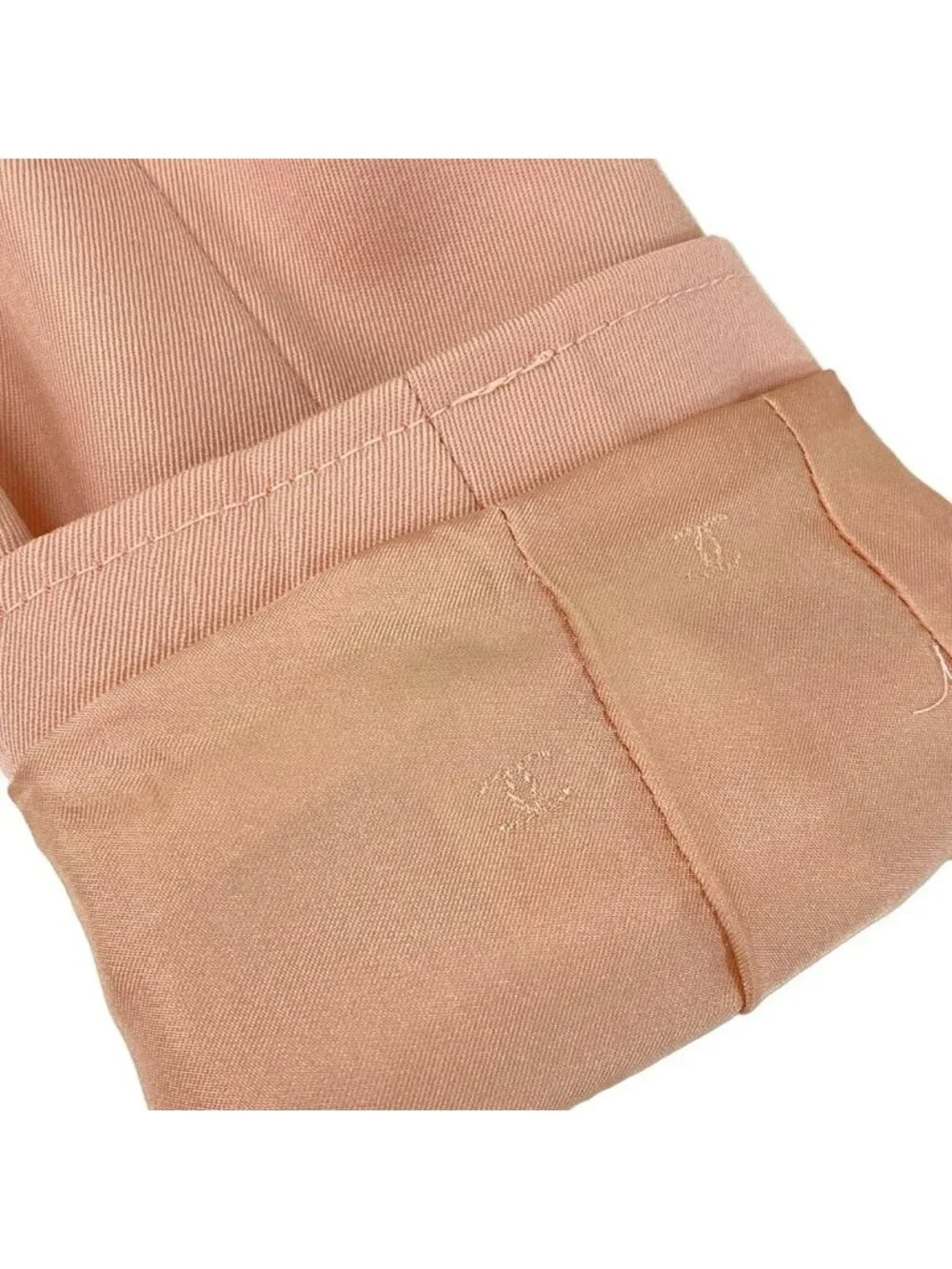 Chanel Jacket M Pink Long Sleeve CC Logo Button Double Wool